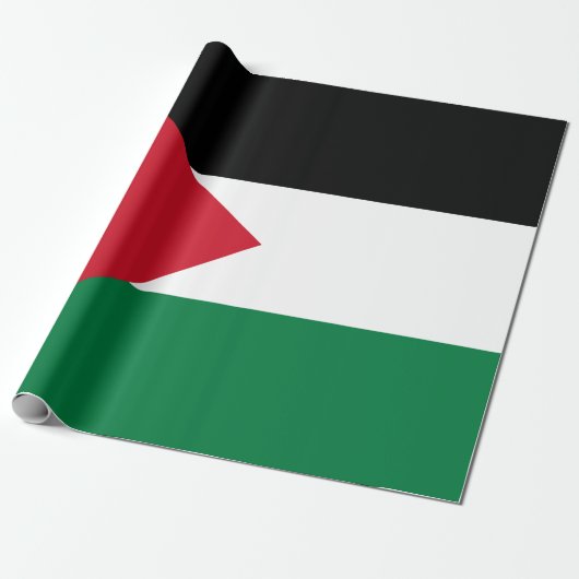 Palestijnse vlag (Palestina) Cadeaupapier (Uitgerold)