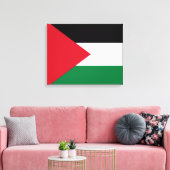 Palestijnse vlag (Palestina) Canvas Afdruk (Insitu (Woonkamer))