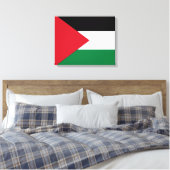 Palestijnse vlag (Palestina) Canvas Afdruk (Insitu (Slaapkamer))