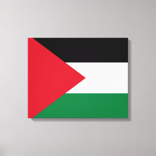 Palestijnse vlag (Palestina) Canvas Afdruk