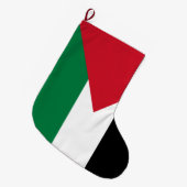 Palestijnse vlag (Palestina) Grote Kerstsok (Voorkant (Hangend))