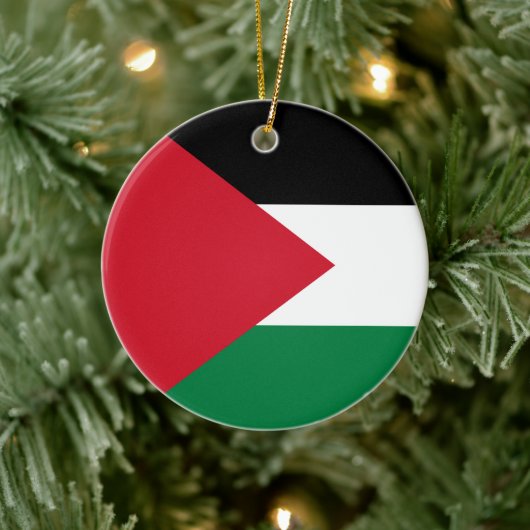 Palestijnse vlag (Palestina) Keramisch Ornament (Boom)
