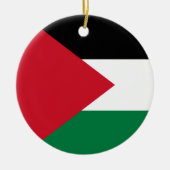 Palestijnse vlag (Palestina) Keramisch Ornament (Voorkant)