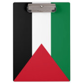 Palestijnse vlag (Palestina) Klembord (Voorkant)