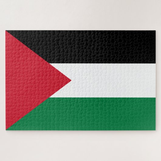 Palestijnse vlag (Palestina) Legpuzzel (Horizontaal)