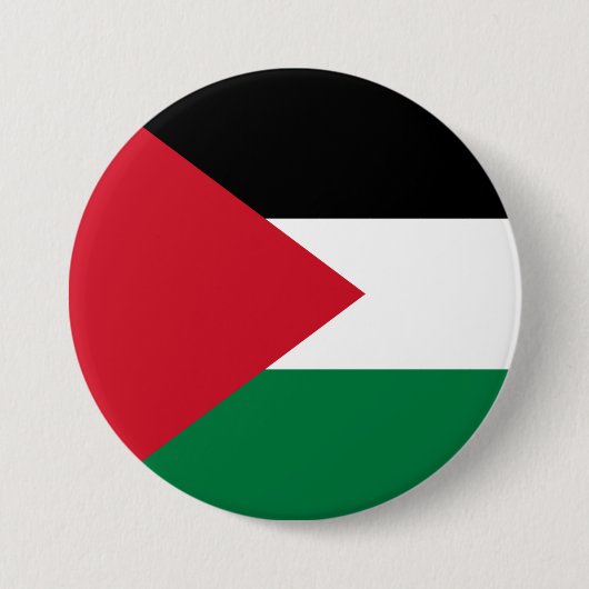 Palestijnse vlag (Palestina) Ronde Button 7,6 Cm (Voorkant)