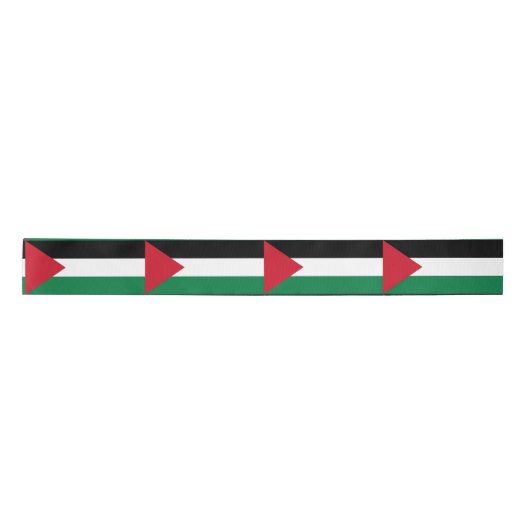 Palestijnse vlag (Palestina) Satijnen Lint (Voorkant)