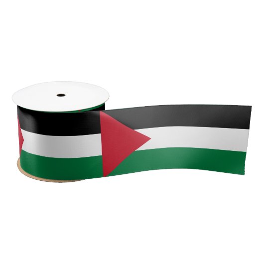Palestijnse vlag (Palestina) Satijnen Lint (Spoel)