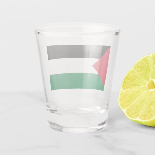Palestijnse vlag (Palestina) Shot Glas (Achterkant)