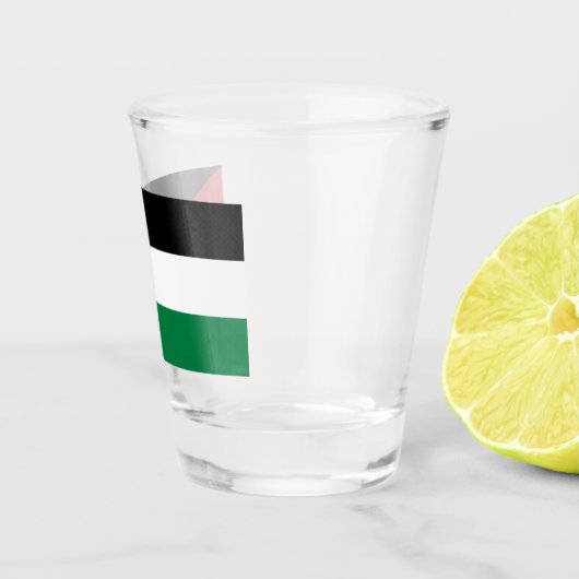 Palestijnse vlag (Palestina) Shot Glas (Rechts)