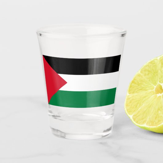 Palestijnse vlag (Palestina) Shot Glas (Voorkant)