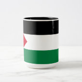 Palestijnse vlag (Palestina) Tweekleurige Koffiemok (Center)