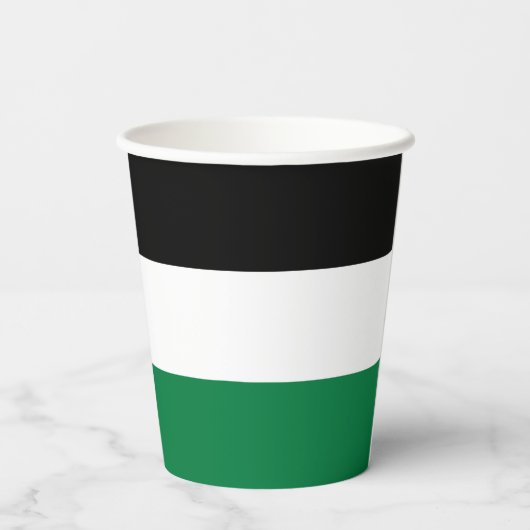Palestijnse vlag papieren bekers (Achterkant)