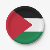 Palestijnse vlag papieren bordje (Voorkant)