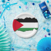 Palestijnse vlag papieren bordje (Feest)