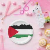 Palestijnse vlag papieren bordje (Feest)