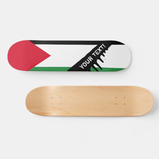 Palestijnse vlag persoonlijk skateboard (Horizontaal)