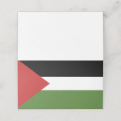 Palestijnse vlag plaatskaartje (Buitenkant ongevouwen)