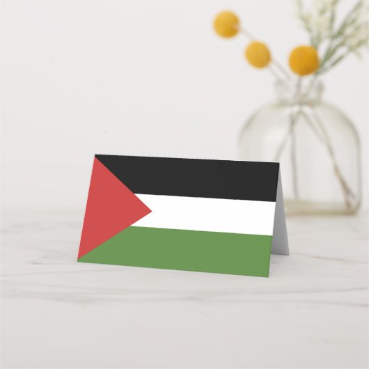 Palestijnse vlag plaatskaartje (Voorkant)