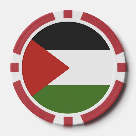 Palestijnse vlag poker chips (Voorkant)