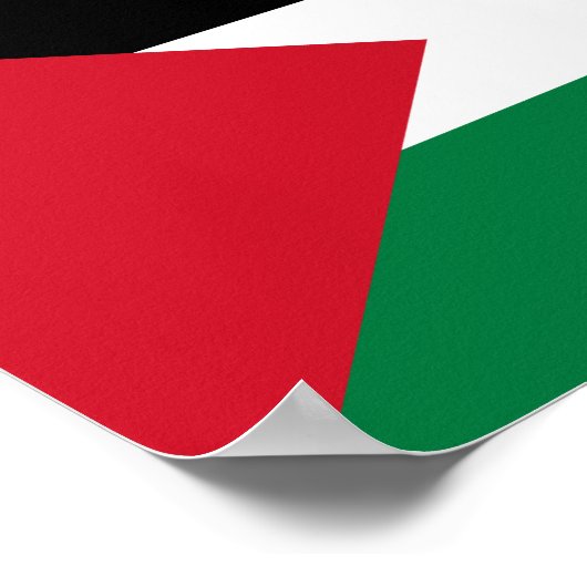 Palestijnse vlag poster (Hoek)