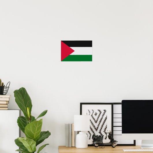 Palestijnse vlag poster (Thuiskantoor)