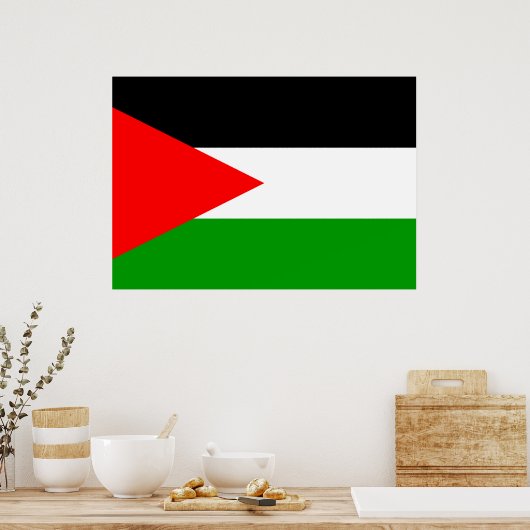 Palestijnse vlag poster (Keuken)