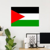 Palestijnse vlag poster (Thuiskantoor)