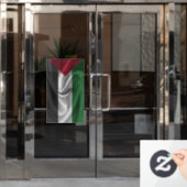 Palestijnse vlag raamsticker (Kantoordeur)