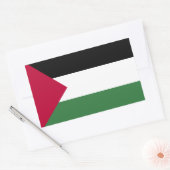 Palestijnse vlag rechthoekige sticker (Envelop)