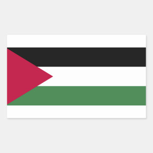 Palestijnse vlag rechthoekige sticker