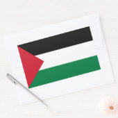 Palestijnse vlag rechthoekige sticker (Envelop)