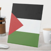Palestijnse vlag reclamebord met voetstuk (Insitu)