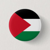 Palestijnse vlag ronde button 3,2 cm (Voorkant)