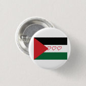 Palestijnse vlag ronde button 3,2 cm (Voorkant /achterkant)