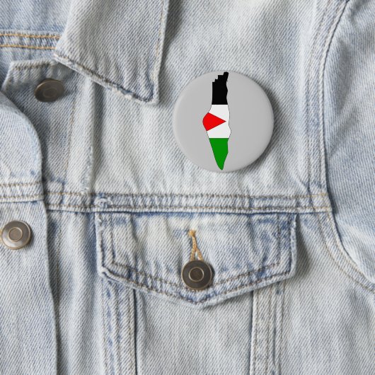 Palestijnse vlag ronde button 5,7 cm (In situ)