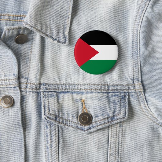 Palestijnse vlag ronde button 5,7 cm (In situ)