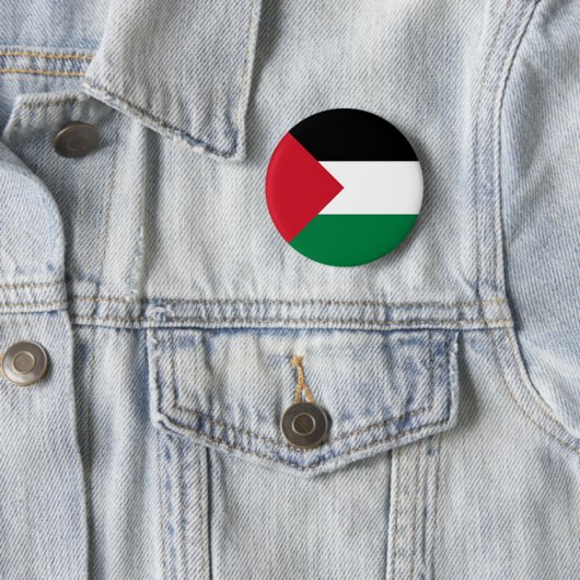 Palestijnse vlag ronde button 5,7 cm (In situ)