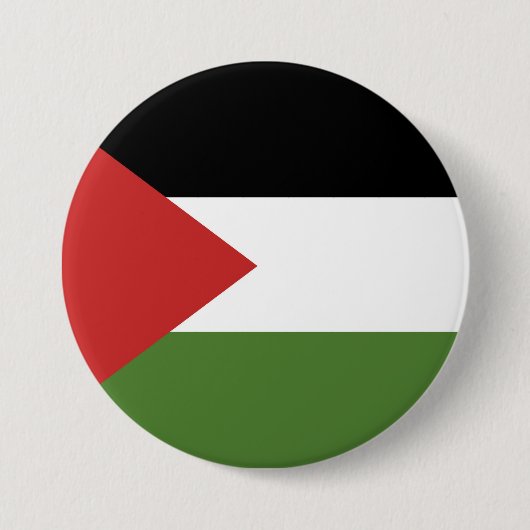 Palestijnse vlag ronde button 7,6 cm (Voorkant)