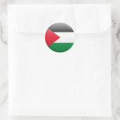 Palestijnse vlag ronde sticker (Tas)