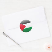 Palestijnse vlag ronde sticker (Envelop)
