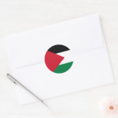 Palestijnse vlag ronde sticker (Envelop)