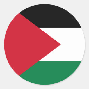 Palestijnse vlag ronde sticker