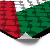 Palestijnse vlag, Save Gaza, Free Gaza Poster (Hoek)