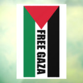 Palestijnse vlag, Save Gaza, Free Gaza Raamsticker (Vel 3)