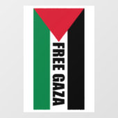 Palestijnse vlag, Save Gaza, Free Gaza Raamsticker (Vel)