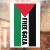 Palestijnse vlag, Save Gaza, Free Gaza Raamsticker (Vel 2)