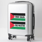 Palestijnse vlag, Save Gaza, Free Gaza Sticker (Koffer)