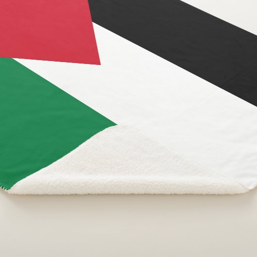 Palestijnse vlag sherpa deken (3/4)