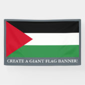 Palestijnse vlag spandoek (Horizontaal)